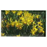 Yellow Daffodils I Cheery Spring Flowers Place Card Holder