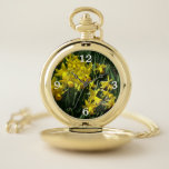 Yellow Daffodils I Cheery Spring Flowers Pocket Watch