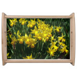 Yellow Daffodils I Cheery Spring Flowers Serving Tray