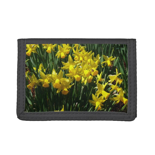 Yellow Daffodils I Cheery Spring Flowers Trifold Wallet (Front)