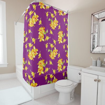 Yellow Daffodils on Purple