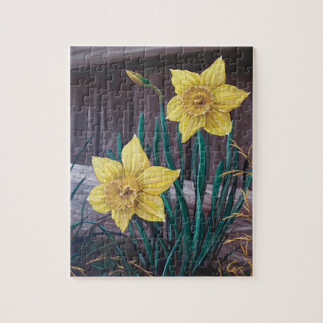 Yellow Daffodils Puzzle 8" x 10" (Vertical)