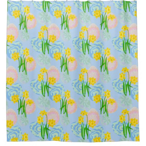 Yellow Daffodils  Shower Curtain