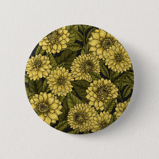 Yellow Dahlia garden Button (Front)