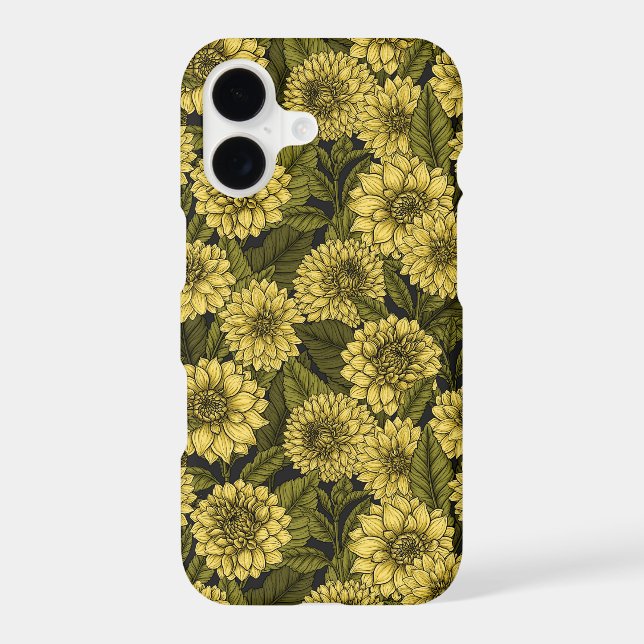 Yellow Dahlia garden iPhone Case (Back)