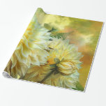 Yellow Dahlias Art Gift Wrap