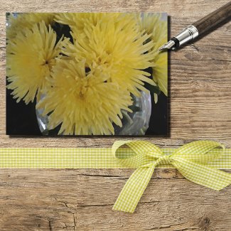 yellow  dahlias -painting 