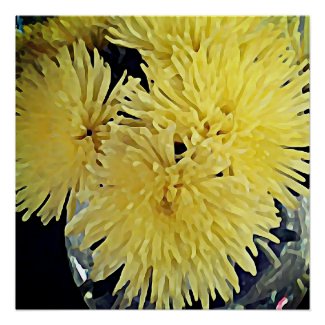 yellow dahlias -painting 