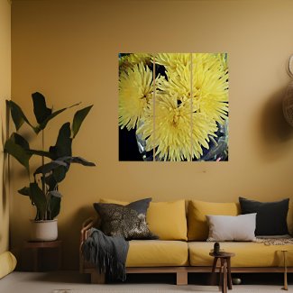 yellow dahlias -painting 