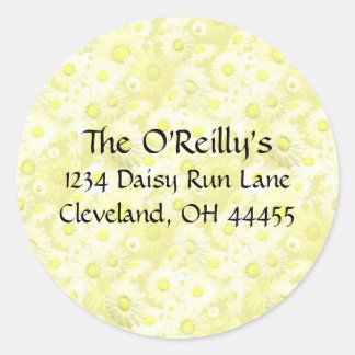 Yellow Daisies Address Labels