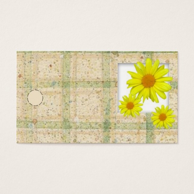 Yellow Daisies Hang Tag (Front)
