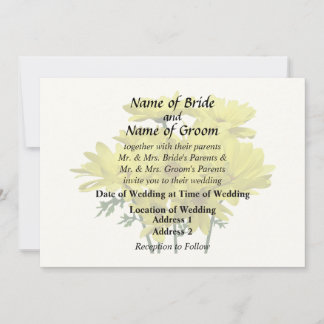 Yellow Daisies Invitation