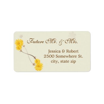 Yellow Daisies Label by SERENITYnFAITH at Zazzle