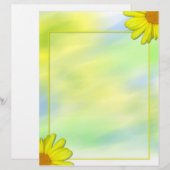 Yellow Daisies Letterhead (Front/Back)