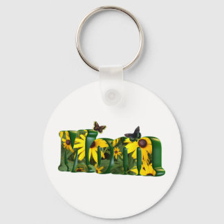 Yellow Daisies Mom Keychain