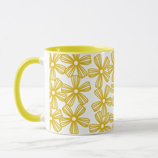 YELLOW DAISIES MUG (Left)