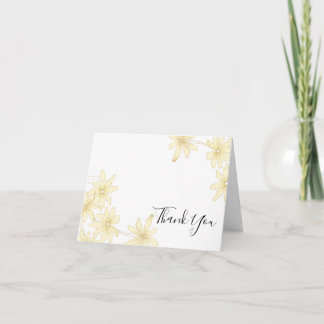 Yellow Daisies Thank You Card