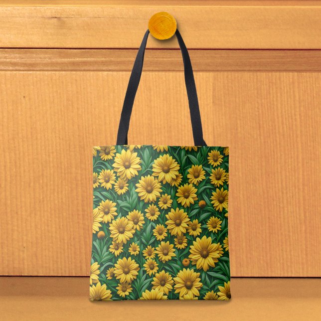 Yellow Daisies Tote Bag (Tote bag with yellow daisies)