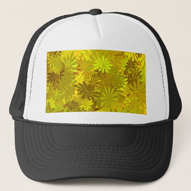 Yellow Daisies Trucker Hat (Front)