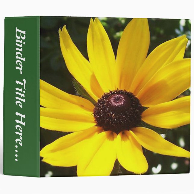 Yellow Daisy - 2" Binder (Front/Spine)