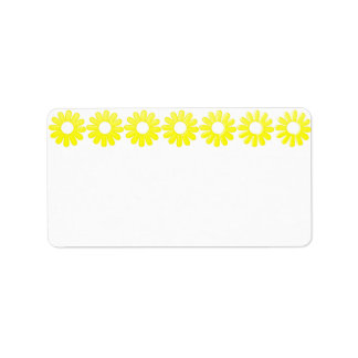 Yellow Daisy Address label