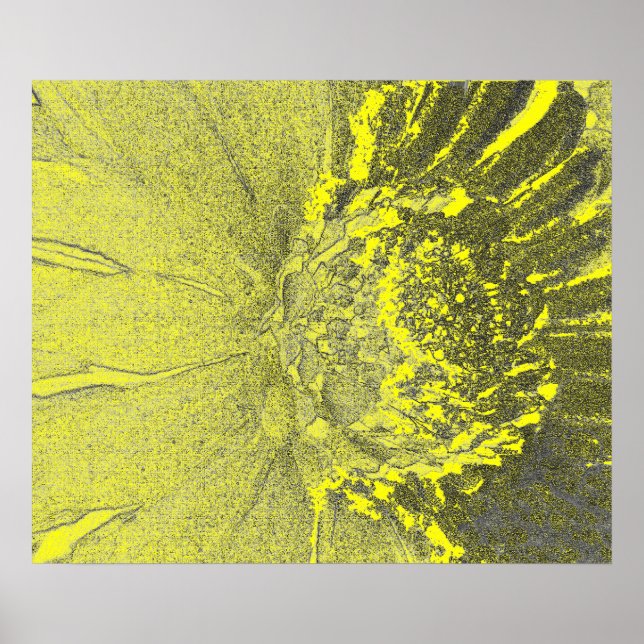 Yellow Daisy Art Poster (Front)