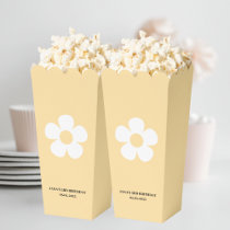 Yellow Daisy Birthday  | Elegant Popcorn Favor Boxes