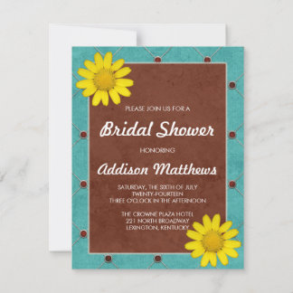 Yellow Daisy Bridal Shower Invitation