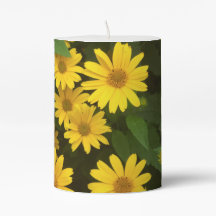 Yellow Daisy Candle