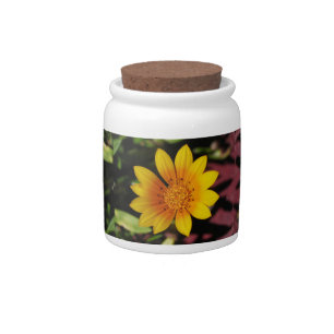 Yellow Daisy Candy Jar