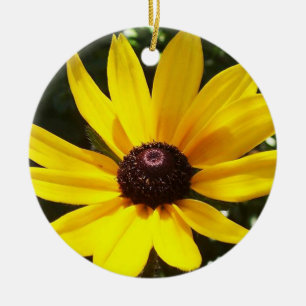 Yellow Daisy Ceramic Ornament