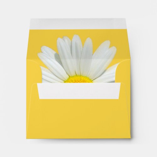 Yellow Daisy Envelope w Pre_Printed Address