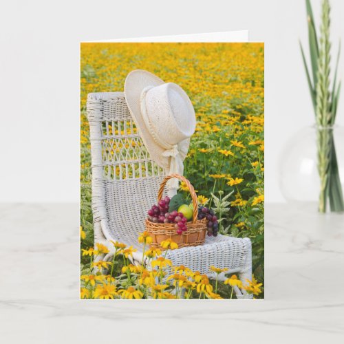 Yellow Daisy Field Card