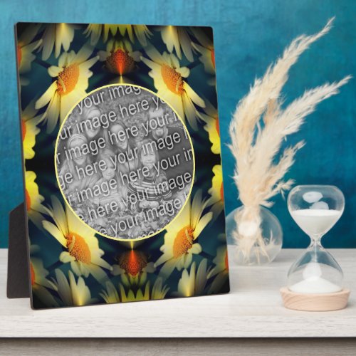 Yellow Daisy Flower Abstract Create Your Own Photo Plaque