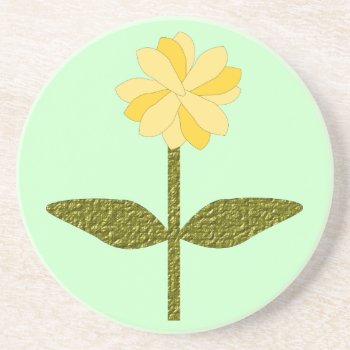 Yellow Daisy Flower Coasters by Fallen_Angel_483 at Zazzle
