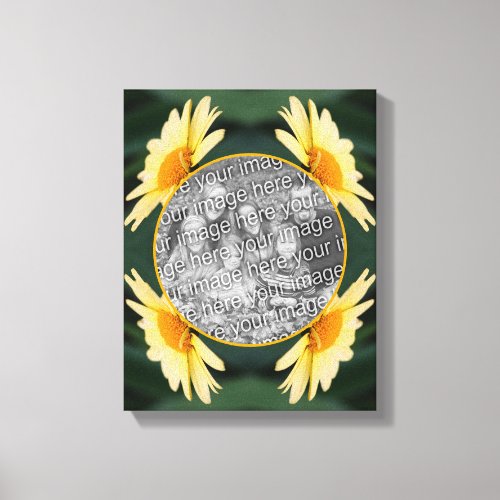 Yellow Daisy Flower Create Your Own Photo Canvas Print