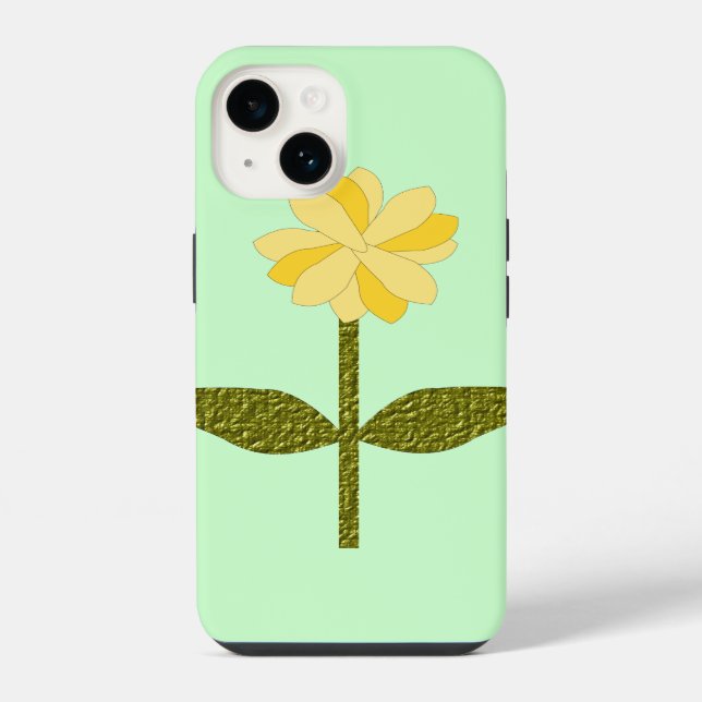Yellow Daisy Flower Iphone Case (Back)