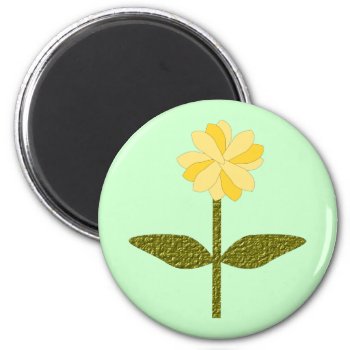 Yellow Daisy Flower Magnet by Fallen_Angel_483 at Zazzle