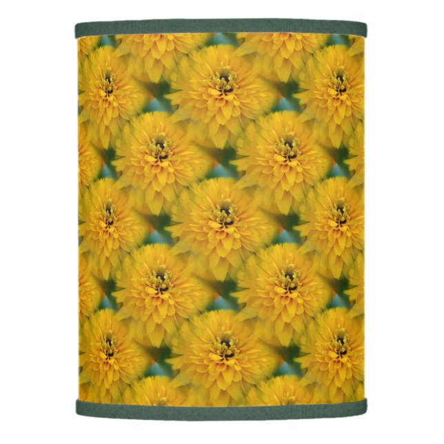Yellow Daisy Flower Nature Pattern  Lamp Shade (Front)
