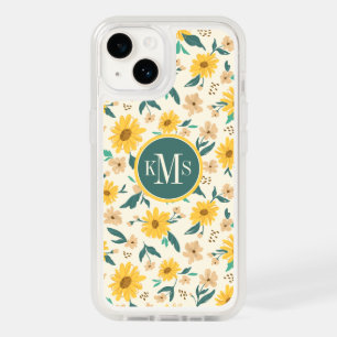 Yellow Daisy Flower Pattern OtterBox iPhone 14 Case