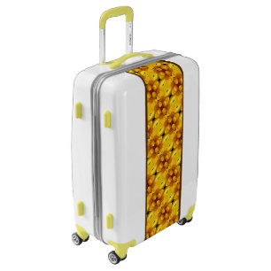 Yellow Daisy Flower Petals Abstract Pattern     Luggage