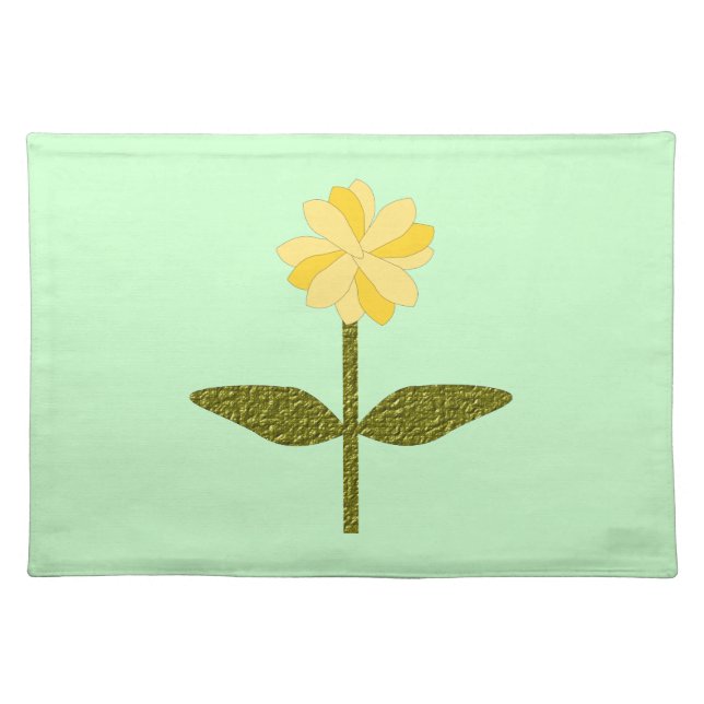 Yellow Daisy Flower Placemat (Front)