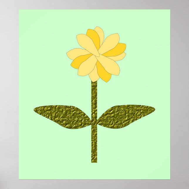 Yellow Daisy Flower Print (Front)