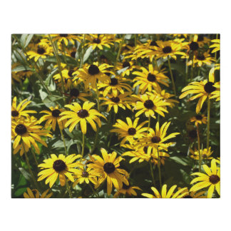 Yellow Daisy Flowers Faux Wrapped Canvas Small