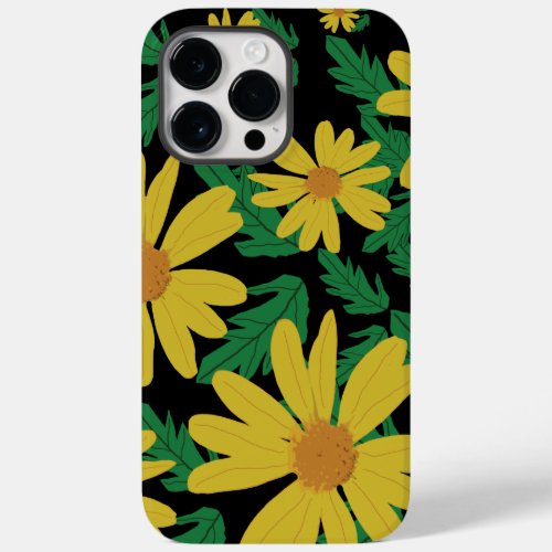 Yellow daisy flowers with green leaves  Case_Mate  Case_Mate iPhone 14 Pro Max Case