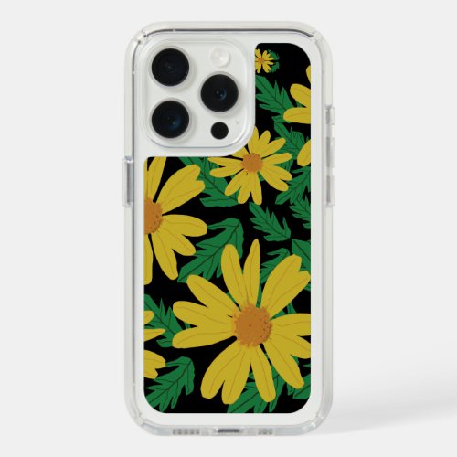 Yellow daisy flowers with green leaves  Case_Mate  iPhone 15 Pro Case