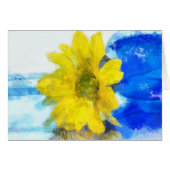 Yellow Daisy Greeting Card (Front Horizontal)