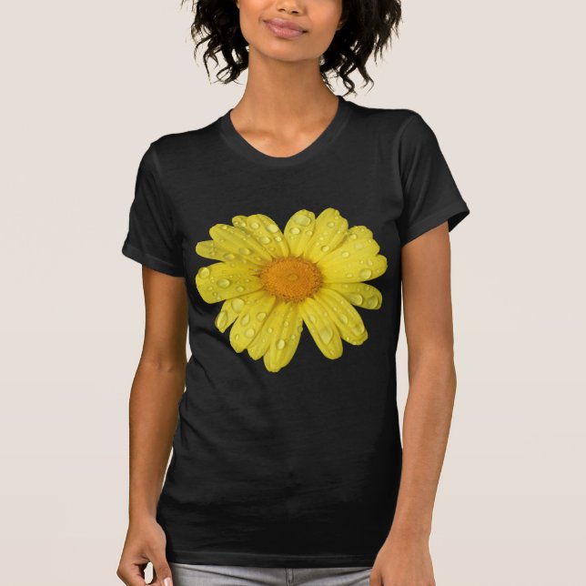Yellow Daisy in the Rain T-Shirt (Front)