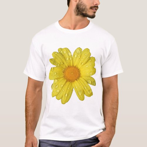Yellow Daisy in the Rain T_Shirt