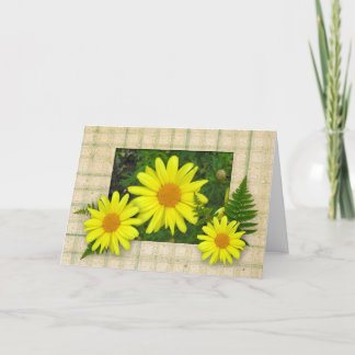 Yellow Daisy Mother's Day Card